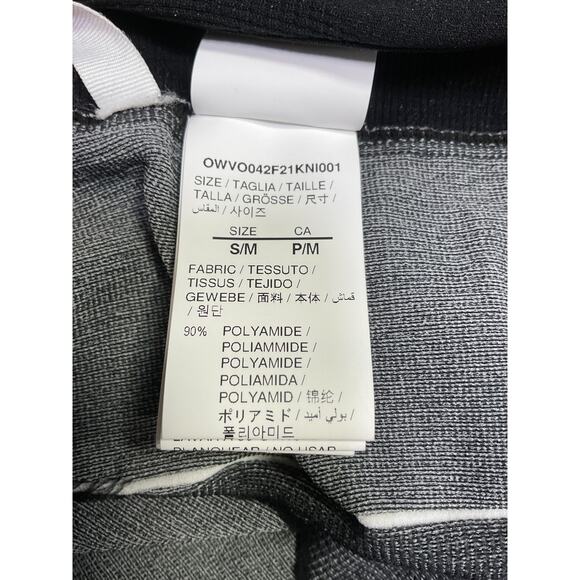 Off-White Logo-Print Black Polyamide Crop Top Size S  /M - NWT - Picture 5 of 5